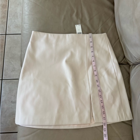 By Anthropologie Micro Mini Faux Leather Skirt. Size 10. MSRP $120 - Picture 8 of 14